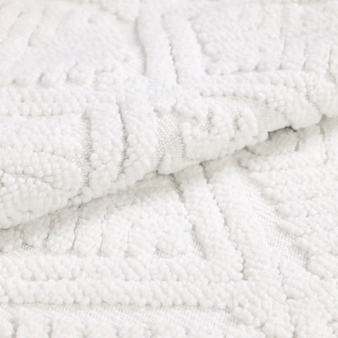 Ceton Diamond Trellis Textured Washable Bath Rugs, Set of 2