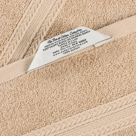 Eco-Friendly Ring-Spun Cotton 6-Piece Towel Set