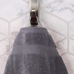 Zero Twist Cotton Solid Ultra-Soft Absorbent Hand Towel Set of 6