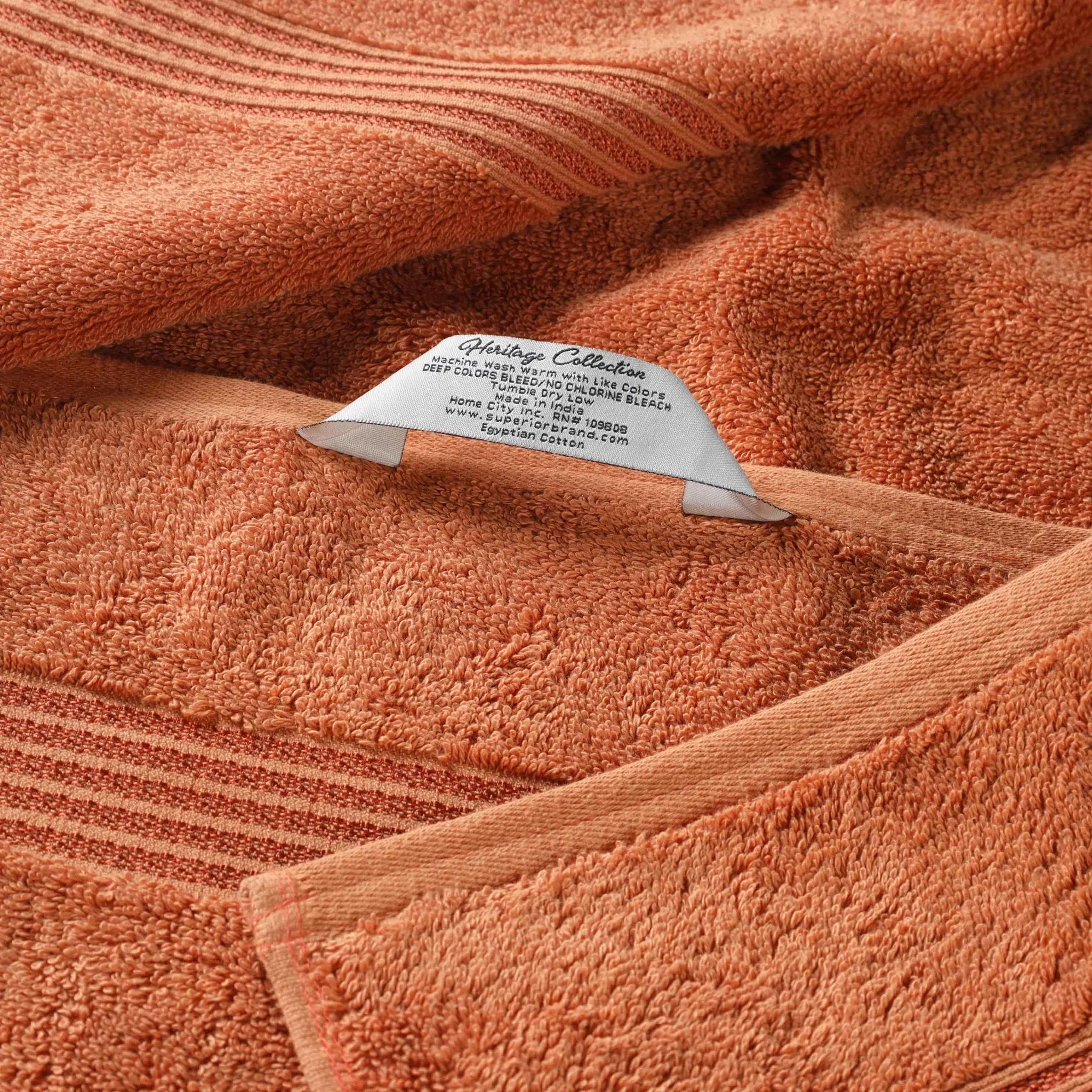 Heritage Egyptian Cotton Plush 3 Piece Absorbent Luxury Towel Set
