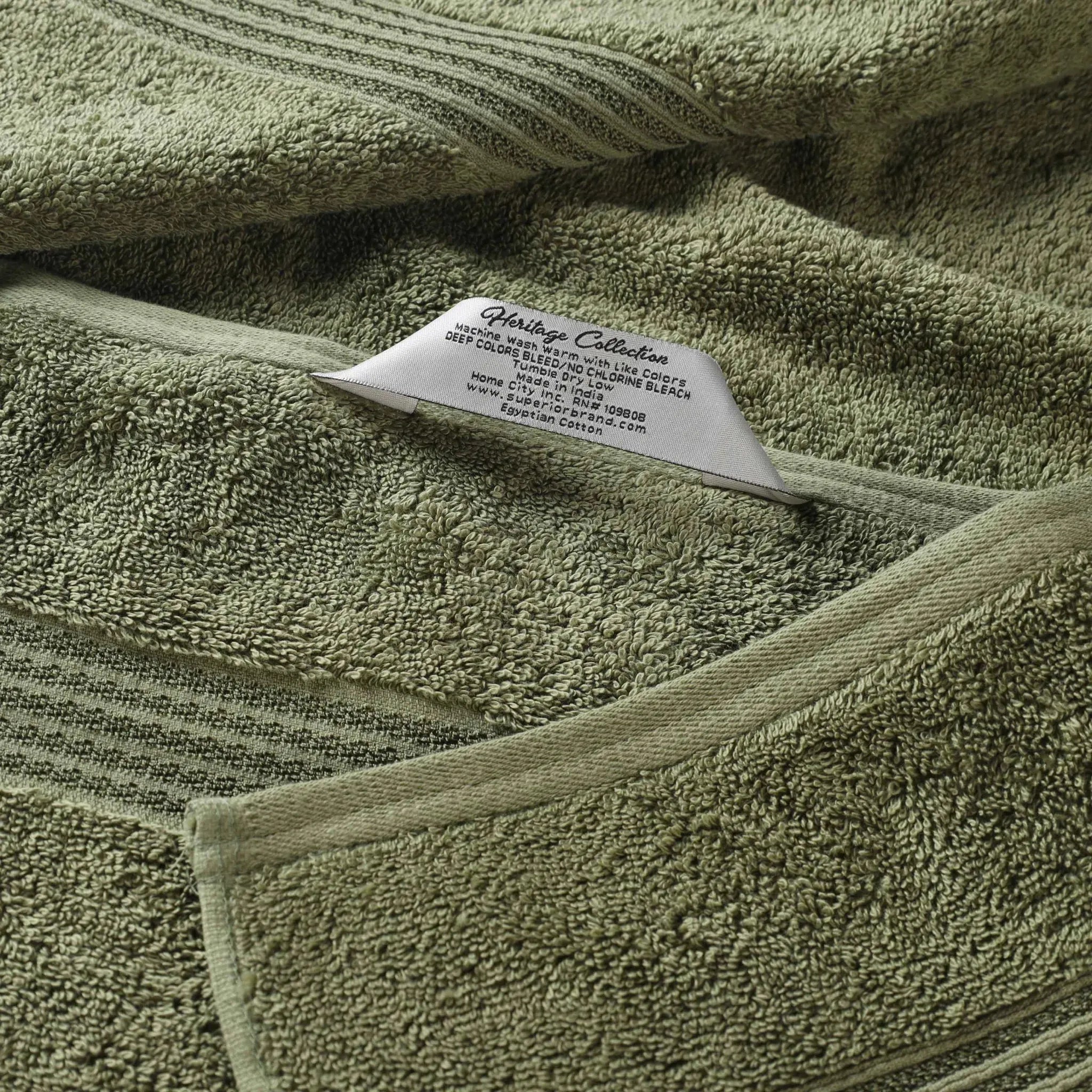 Heritage Egyptian Cotton Plush 3 Piece Absorbent Luxury Towel Set