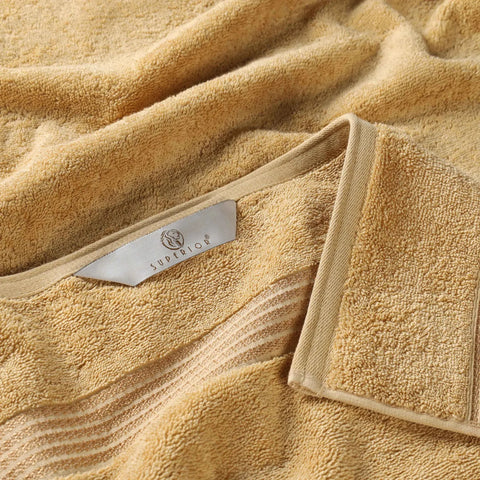 Egyptian Cotton Plush Bath Towel Set 3 Piece Heritage Collection
