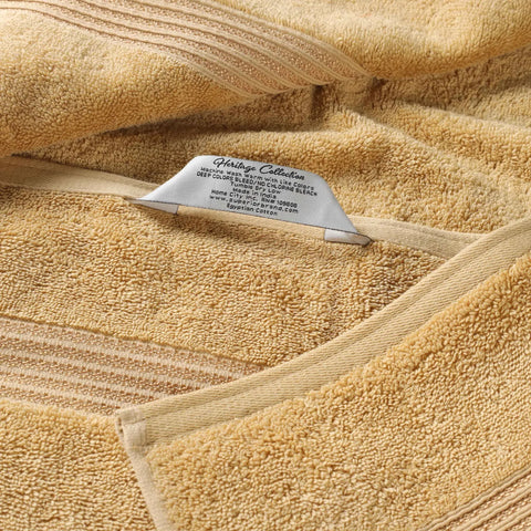 Egyptian Cotton Plush Bath Towel Set 3 Piece Heritage Collection