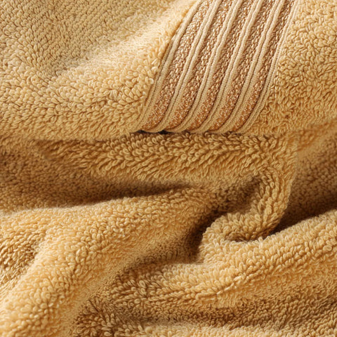 Egyptian Cotton Plush Bath Towel Set 3 Piece Heritage Collection