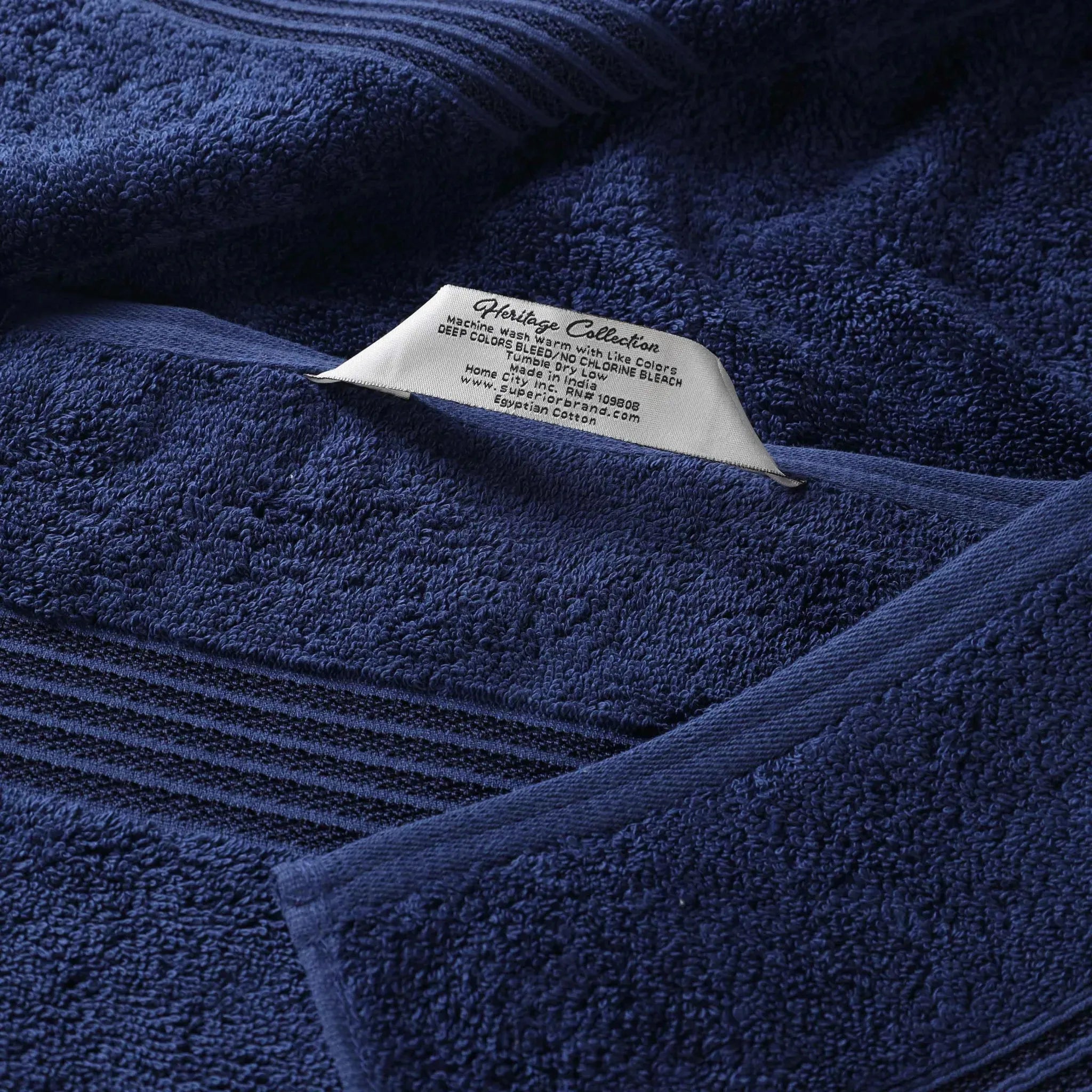 Heritage Egyptian Cotton Plush 3 Piece Absorbent Luxury Towel Set