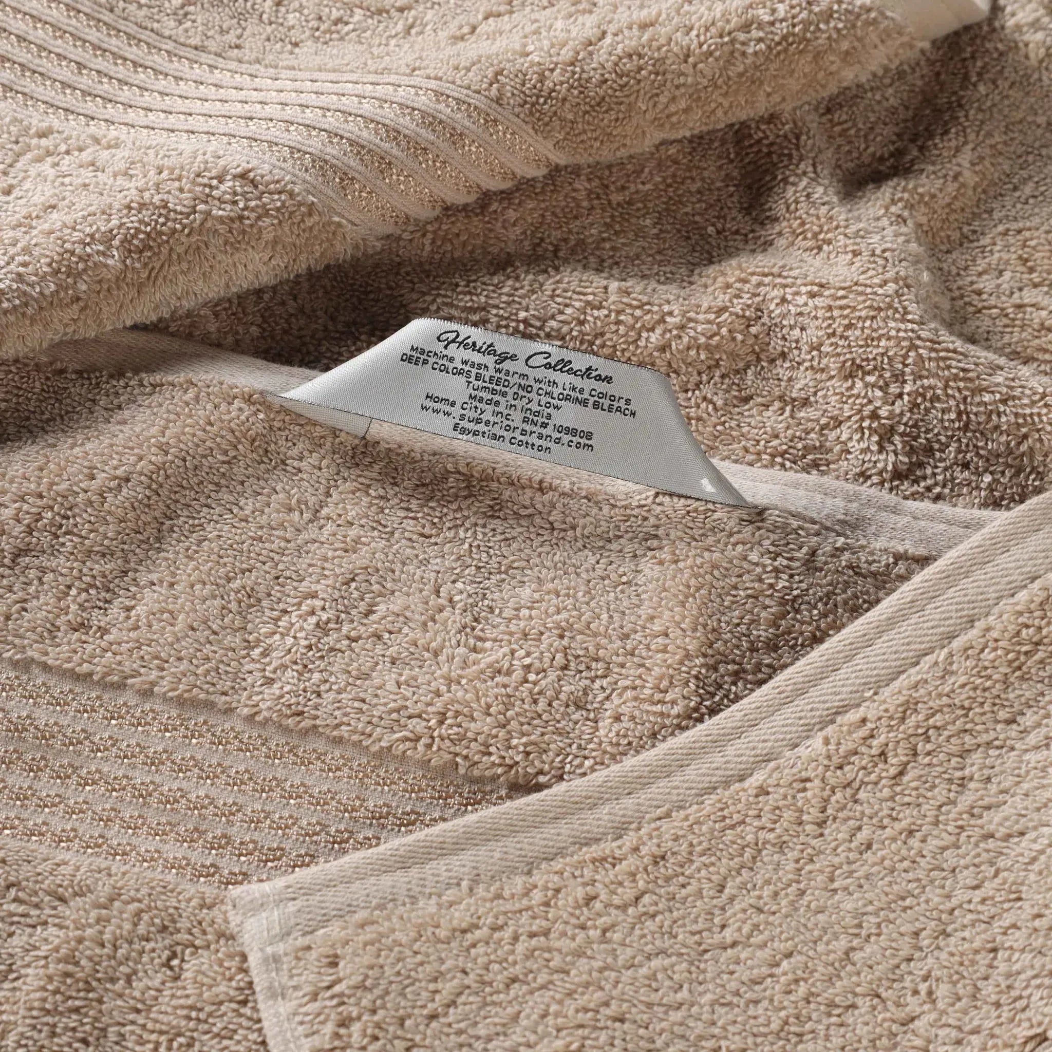 Heritage Egyptian Cotton Plush 3 Piece Absorbent Luxury Towel Set