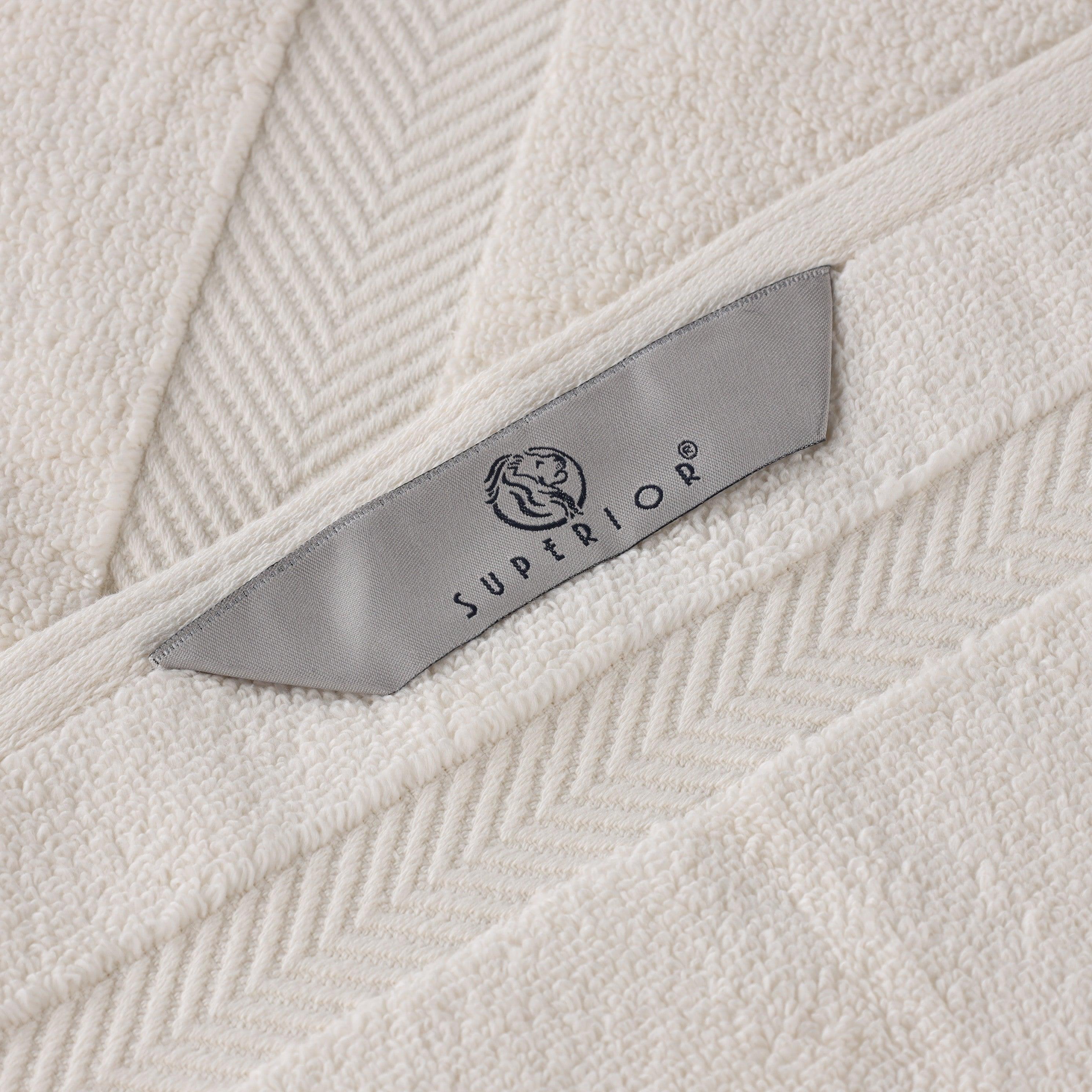 Zero Twist Cotton Solid Ultra-Soft Absorbent Hand Towel Set of 6