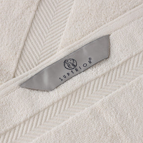 Zero Twist Cotton Solid Ultra-Soft Absorbent Hand Towel Set of 6