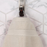 Zero Twist Cotton Solid Ultra-Soft Absorbent Hand Towel Set of 6