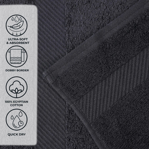 Egyptian Cotton Kendell Plush Towel Set 3 Piece