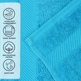 Egyptian Cotton Dobby Border Medium Weight 2 Piece Bath Sheet Set