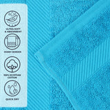 Egyptian Cotton Dobby Border Medium Weight 2 Piece Bath Sheet Set