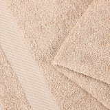 Egyptian Cotton Dobby Border Medium Weight 2 Piece Bath Sheet Set