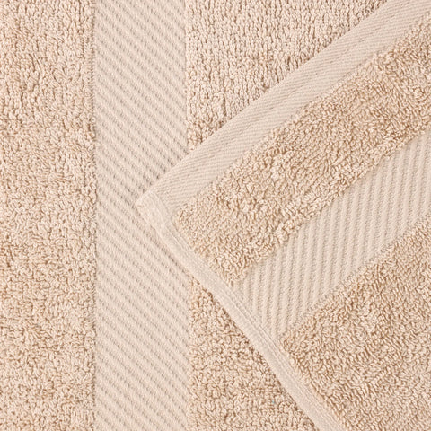 Egyptian Cotton Dobby Border Medium Weight 6 Piece Hand Towel Set