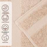 Egyptian Cotton Dobby Border Medium Weight 2 Piece Bath Sheet Set