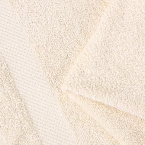 Egyptian Cotton Dobby Border Medium Weight 6 Piece Hand Towel Set