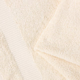 Egyptian Cotton Dobby Border Medium Weight 2 Piece Bath Sheet Set