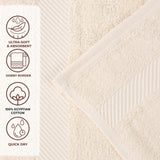 Egyptian Cotton Dobby Border Medium Weight 6 Piece Hand Towel Set