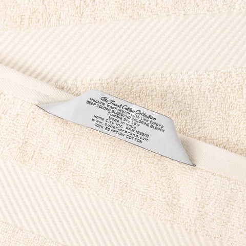 Egyptian Cotton Dobby Border Medium Weight 6 Piece Hand Towel Set