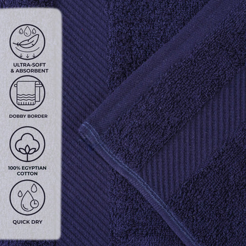 Egyptian Cotton Kendell Plush Towel Set 3 Piece