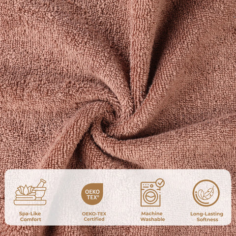 Egyptian Cotton Dobby Border Medium Weight 6 Piece Hand Towel Set