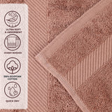 Egyptian Cotton Dobby Border Medium Weight 2 Piece Bath Sheet Set
