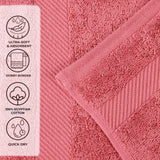 Egyptian Cotton Dobby Border Medium Weight 2 Piece Bath Sheet Set