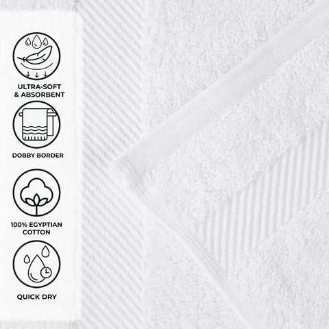 Egyptian Cotton Kendell Plush Towel Set 3 Piece