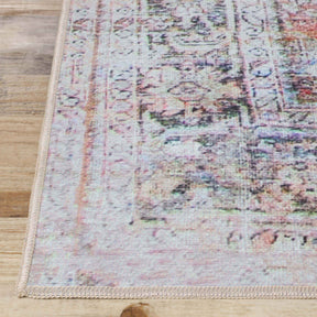 Lottie Distressed Geometric Bohemian Indoor Area Rug Or Runner Rug