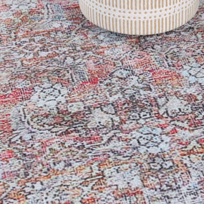 Lottie Distressed Geometric Bohemian Indoor Area Rug Or Runner Rug