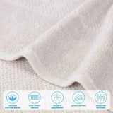 Mile Smart Twist Viscose Cotton Blend Solid 3 Piece Towel Set