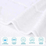 Mile Smart Twist Viscose Cotton Blend Solid Bath Sheets, Set of 2