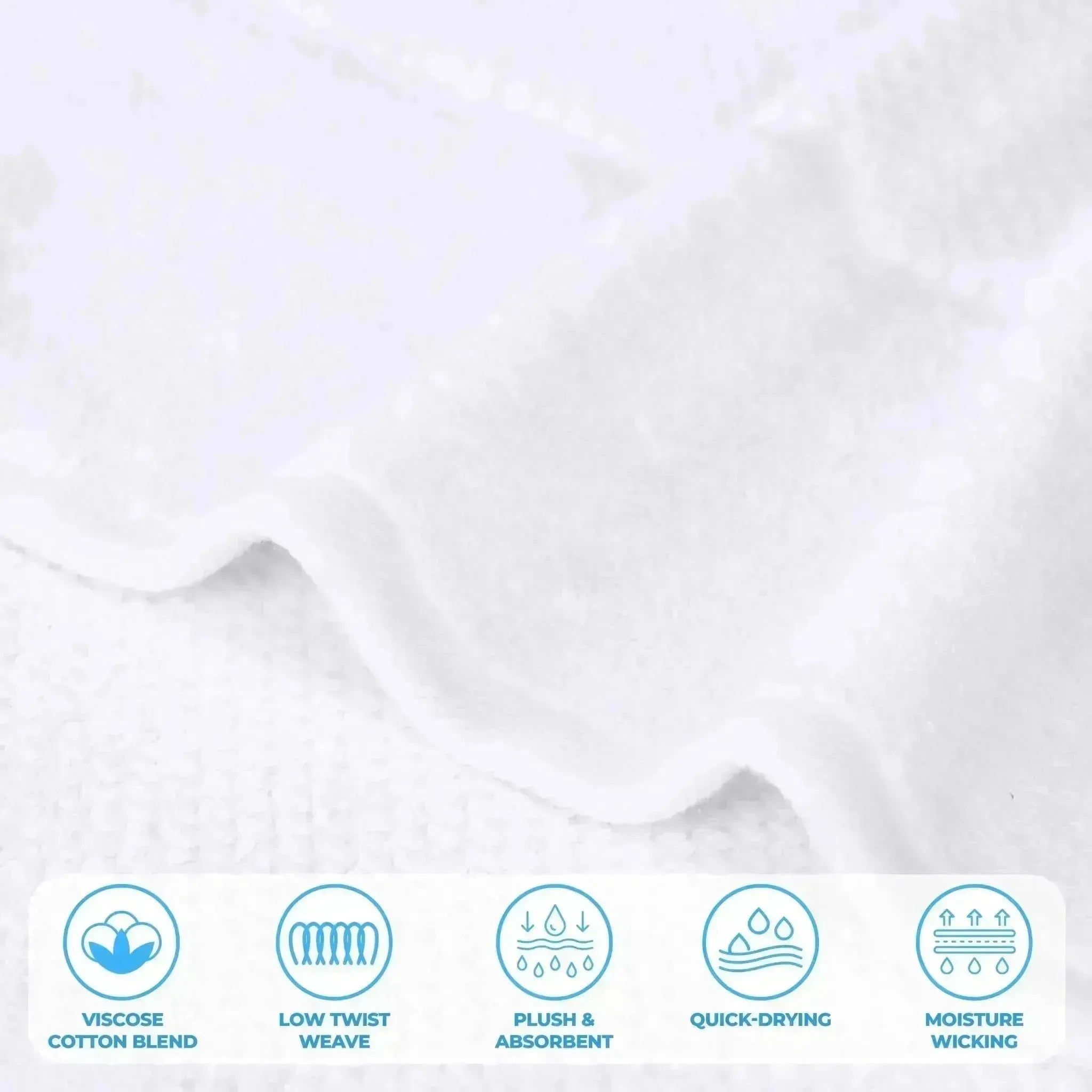 Mile Smart Twist Viscose Cotton Blend Solid 9 Piece Towel Set
