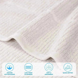 Milo Smart Twist Viscose Cotton Blend Solid Ribbed 3 Piece Towel Set