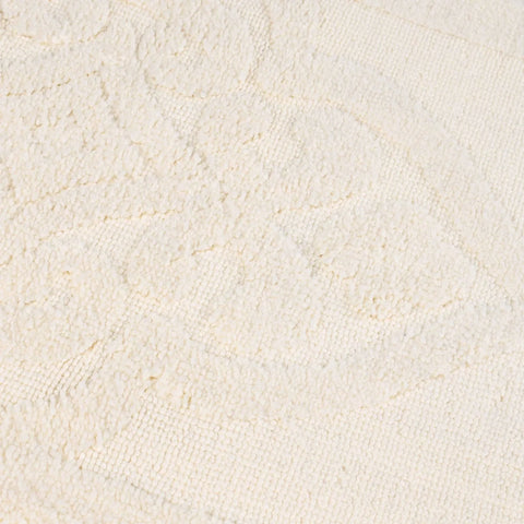 Myra Medallion Textured Machine Washable Bath Rugs, Set of 2