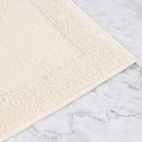 Myra Medallion Textured Jacquard Machine Washable Bath Rugs, Set of 2