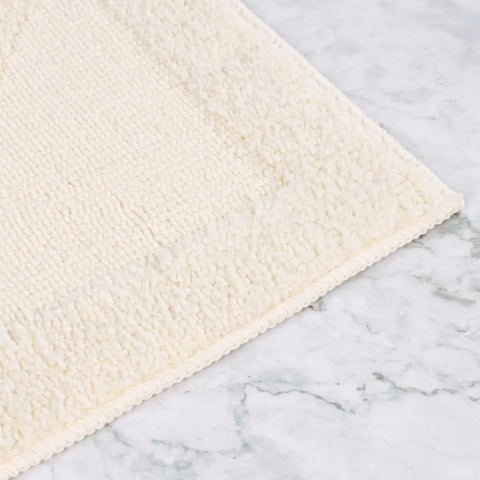 Myra Medallion Textured Machine Washable Bath Rugs, Set of 2