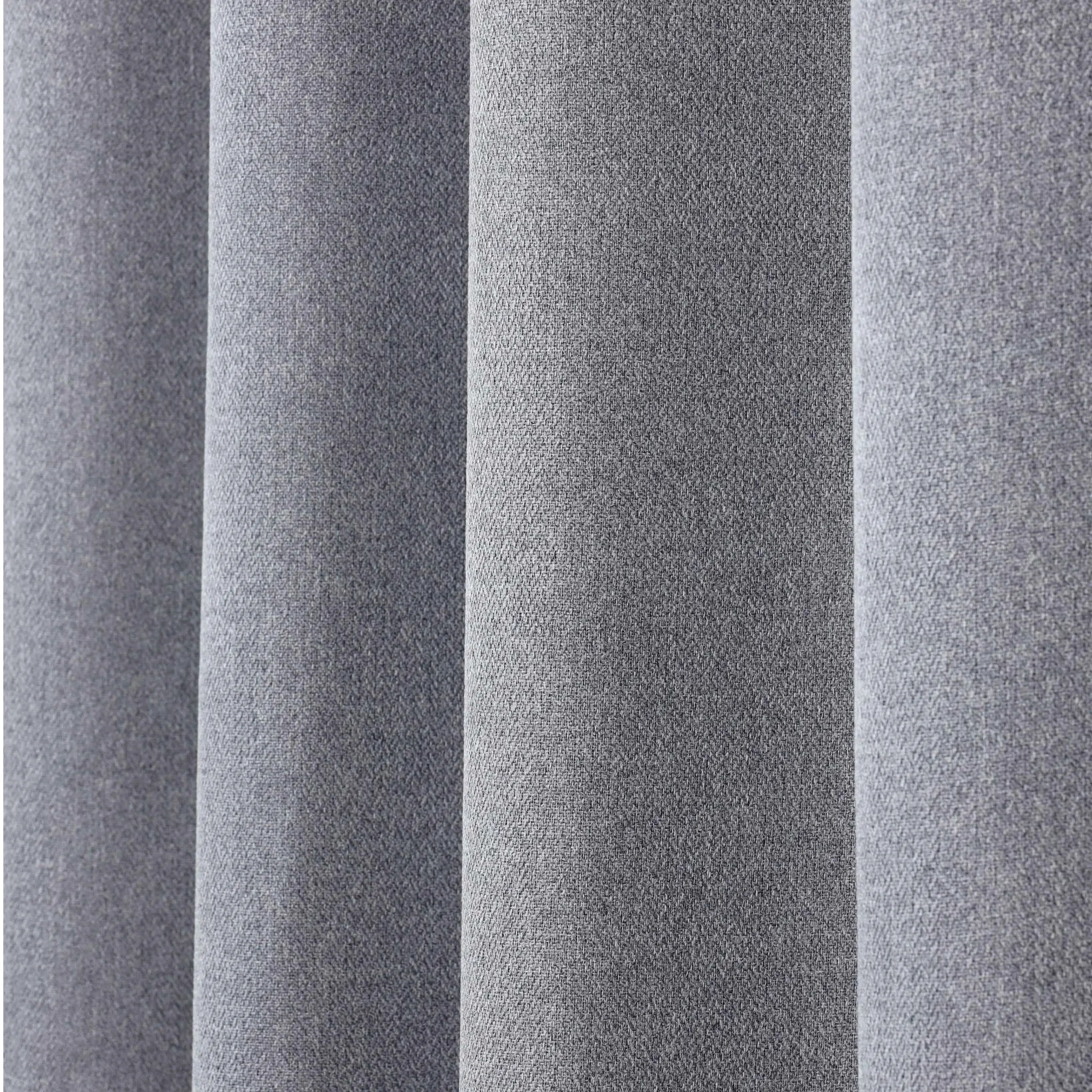 Nyan 100% Blackout Machine Washable Grommet Curtains, Set of 2 Panels