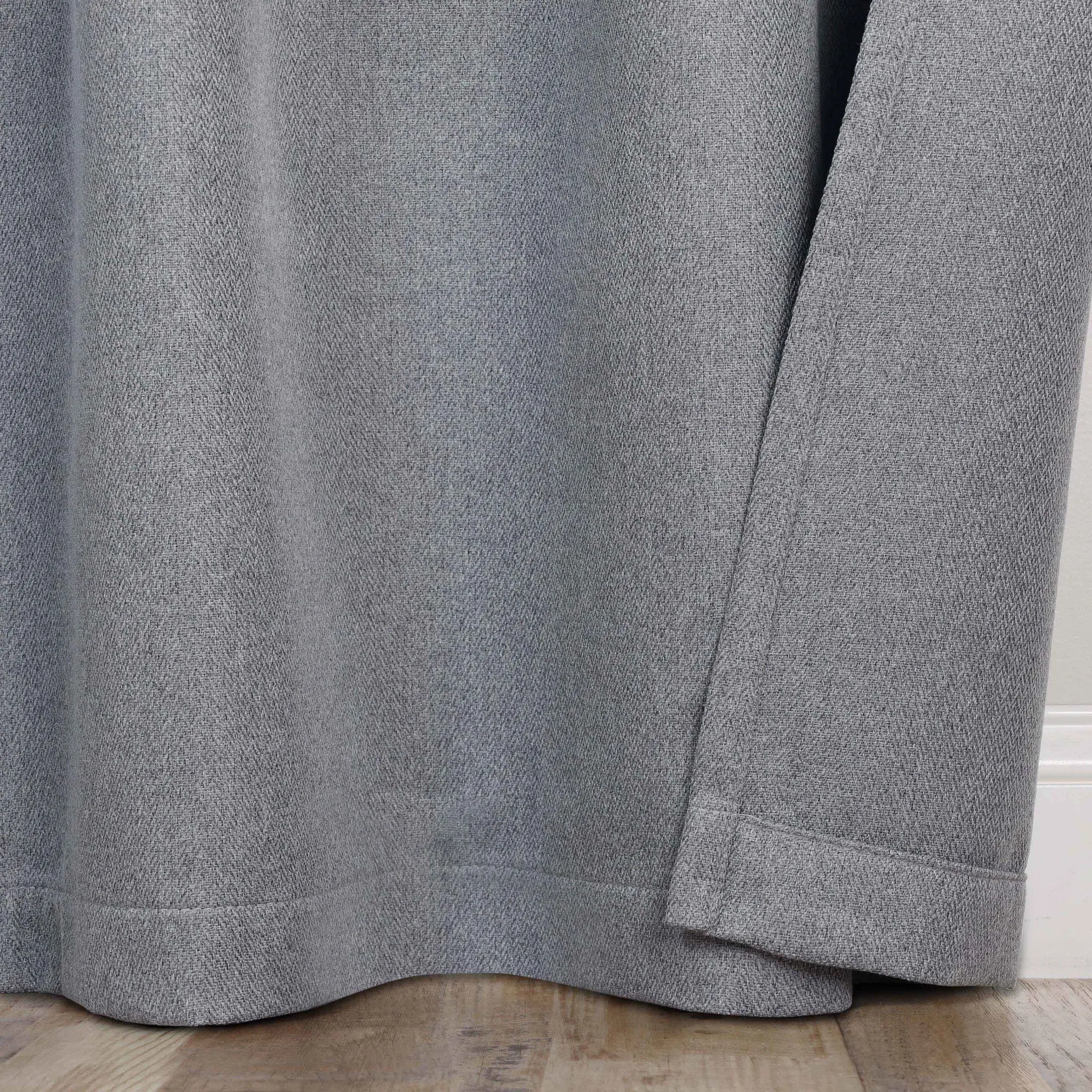 Nyan 100% Blackout Machine Washable Grommet Curtains, Set of 2 Panels