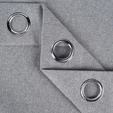Nyan 100% Blackout Machine Washable Grommet Curtains, Set of 2 Panels