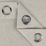 Nyan 100% Blackout Machine Washable Grommet Curtains, Set of 2 Panels