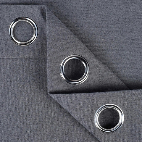 100 % Blackout Window Curtains Grommet Washable Set of 2 Neal