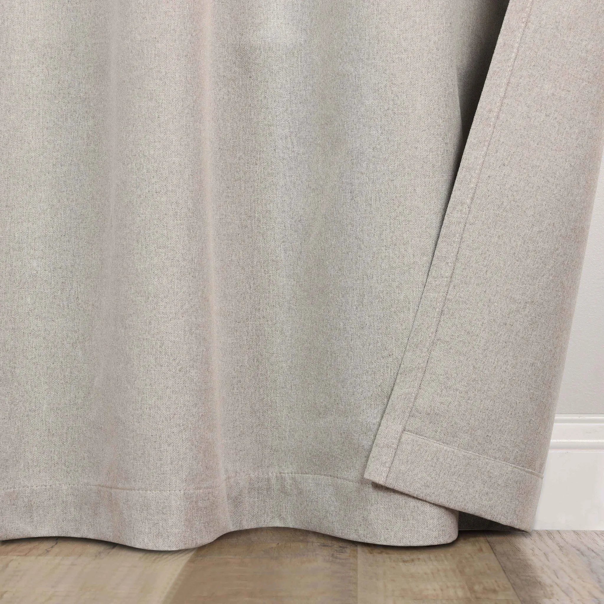 Neal 100% Blackout Machine Washable Grommet Curtains, Set of 2 Panels
