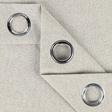 Neal 100% Blackout Machine Washable Grommet Curtains, Set of 2 Panels