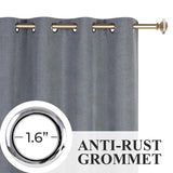 Neal 100% Blackout Machine Washable Grommet Curtains, Set of 2 Panels