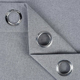 Neal 100% Blackout Machine Washable Grommet Curtains, Set of 2 Panels