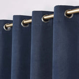 Neal 100% Blackout Machine Washable Grommet Curtains, Set of 2 Panels