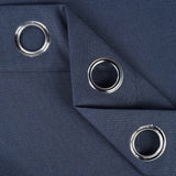 Neal 100% Blackout Machine Washable Grommet Curtains, Set of 2 Panels