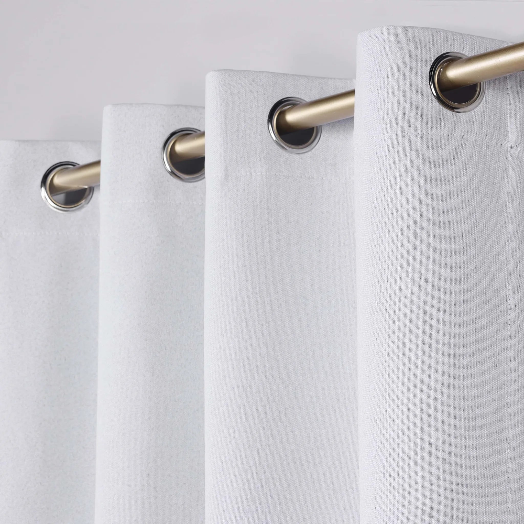 Neal 100% Blackout Machine Washable Grommet Curtains, Set of 2 Panels