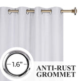Neal 100% Blackout Machine Washable Grommet Curtains, Set of 2 Panels